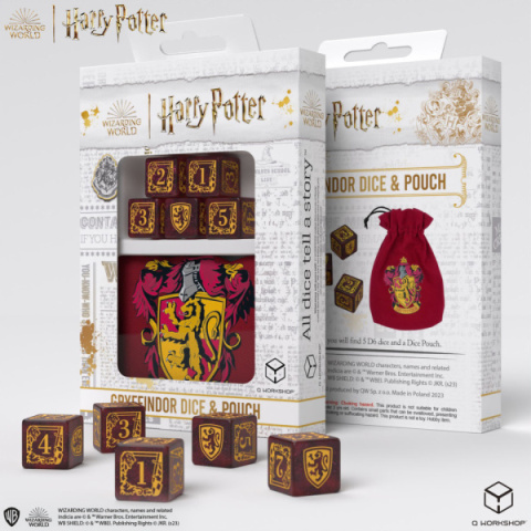 Q-Workshop Harry Potter: Zestaw kości i mieszek Gryffindor