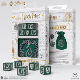 Q-Workshop Harry Potter: Zestaw kości i mieszek Slytherin