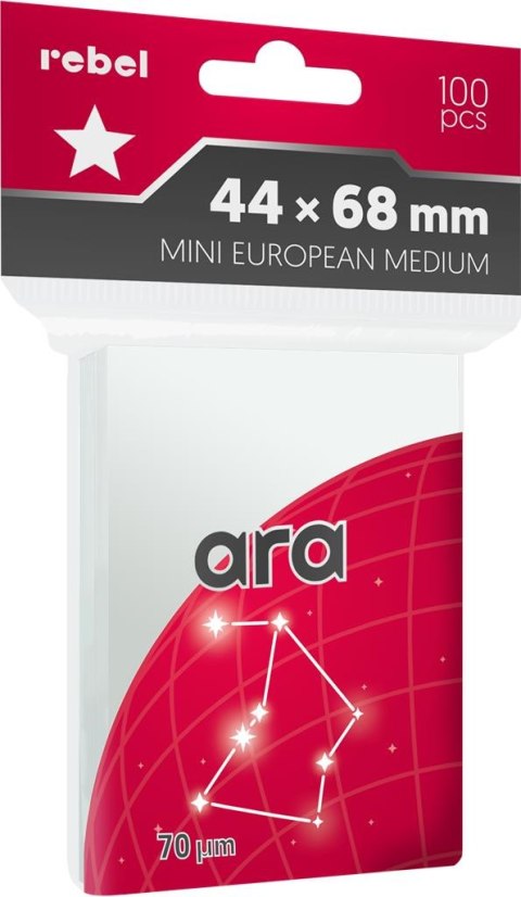 Rebel Koszulki na karty (44x68 mm) "Mini European Medium" Ara, 100 sztuk