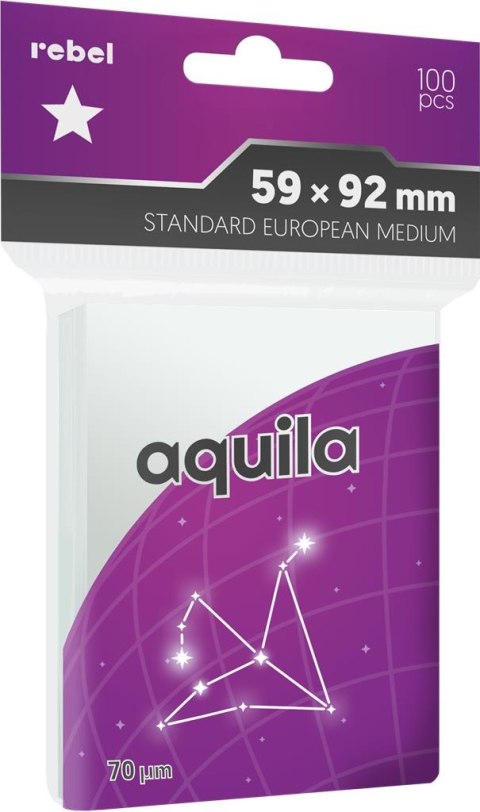 Rebel Koszulki na karty (59x92 mm) "Standard European Medium" Aquila, 100 sztuk