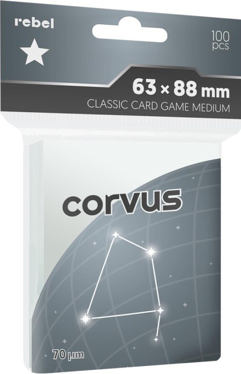 Rebel Koszulki na karty (63x88 mm) "Classic Card Game Medium" Corvus, 100 sztuk