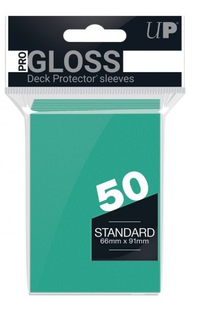 Ultra PRO PRO-GLOSS Deck Protector sleeves Aqua 50 szt.