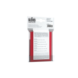 Gamegenic: Just Sleeves - Standard Card Game Sleeves (66x91 mm), Czerwone, 50 sztuk
