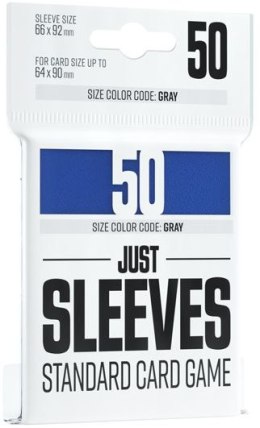 Gamegenic: Just Sleeves - Standard Card Game Sleeves (66x91 mm), Niebieskie, 50 sztuk