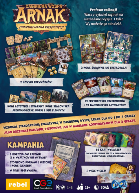 Zaginiona wyspa Arnak: Poszukiwania ekspedycji