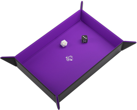 Gamegenic: Magnetic Dice Tray - Rectangular - Black/Purple