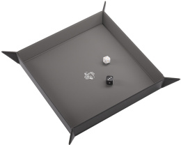 Gamegenic: Magnetic Dice Tray - Square - Black/Gray