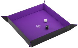 Gamegenic: Magnetic Dice Tray - Square - Black/Purple
