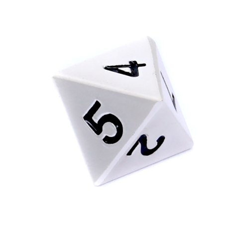 REBEL Komplet kości RPG - Metal - Matowe srebro