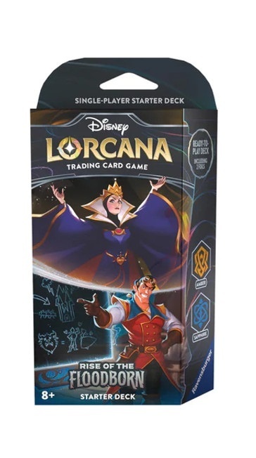Disney Lorcana: Rise of the Floodborn (CH2) - Amber & Sapphire - Starter Deck (1)