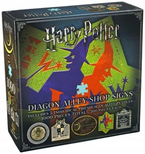 Harry Potter Puzzle - Szyldy sklepów z ulicy Pokątnej (1000 elementów)