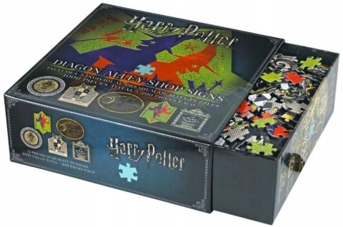 Harry Potter Puzzle - Szyldy sklepów z ulicy Pokątnej (1000 elementów)