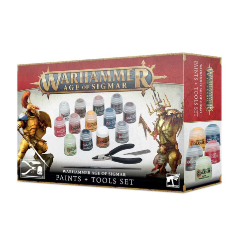 WARHAMMER Age of Sigmar: Paints + Tools Set