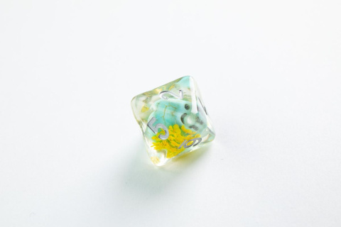 Gamegenic: Embraced Series - RPG Dice Set - Green Skull