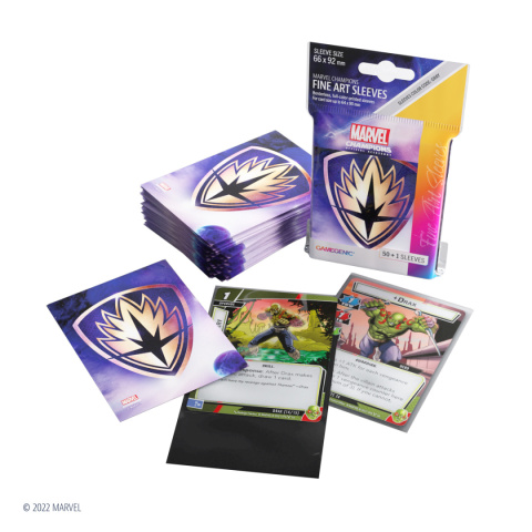 Gamegenic: Marvel Champions Fine Art Sleeves (66 mm x 92 mm) Guardians Logo 50+1 szt.