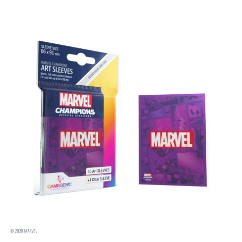 Gamegenic: Marvel Champions Art Sleeves (66 mm x 91 mm) Purple 50+1 szt.