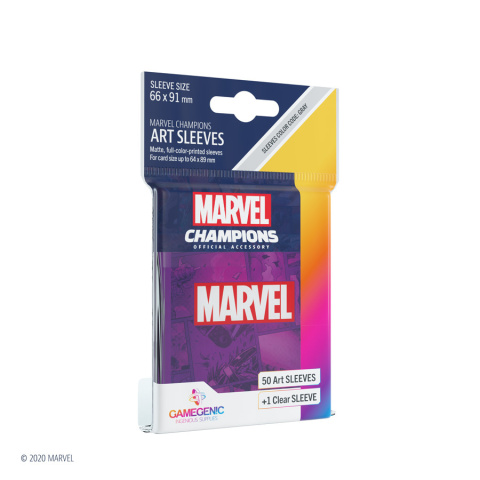 Gamegenic: Marvel Champions Art Sleeves (66 mm x 91 mm) Purple 50+1 szt.