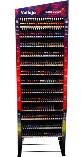 Vallejo: Game Air, Game Color, Xpress Color - Regał + zawartość
