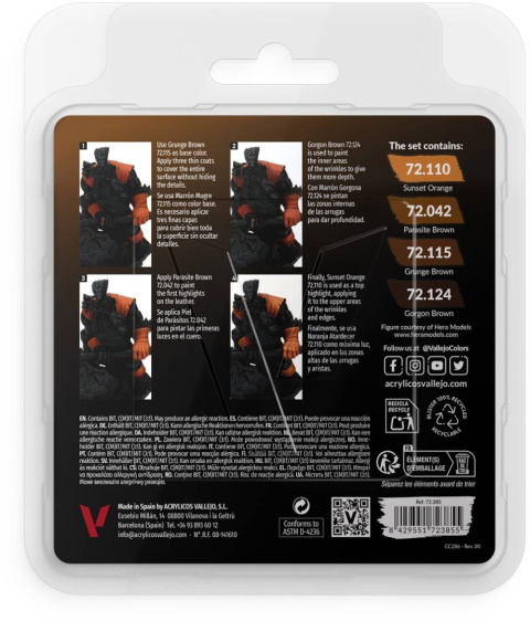 Vallejo: Game Color - Leather Set