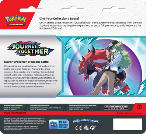 Pokemon TCG: Journey Together - 3-Pack Blister [Yanmega]