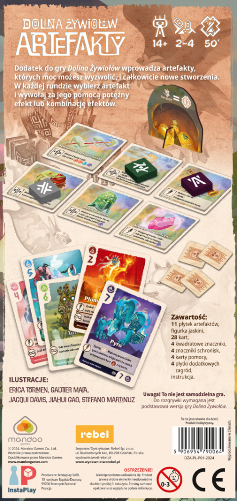 Dolina żywiołów: Artefakty