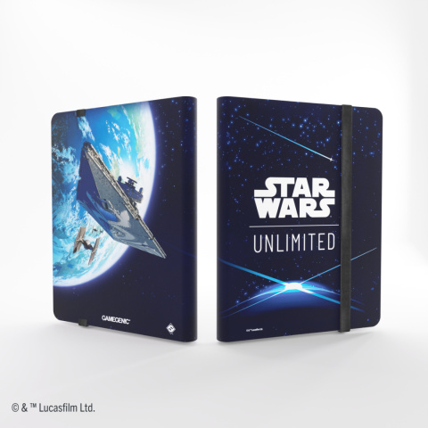 Gamegenic: Star Wars Unlimited Card Game - 18-Pocket Album - Card Back Blue