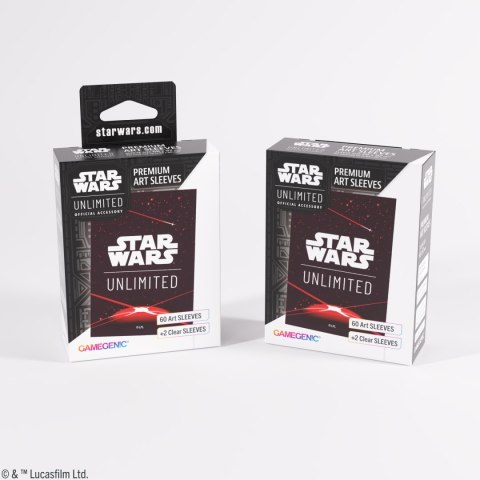 Gamegenic: Star Wars Unlimited - Premium Art Sleeves - Card Back Red