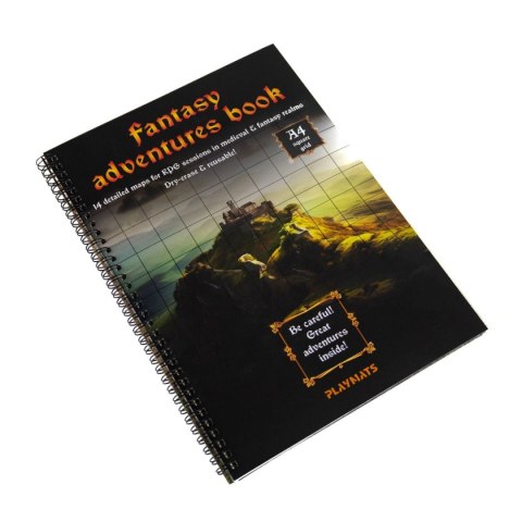 Księga RPG: Fantasy Adventures Book A4 (siatka kwadratowa)