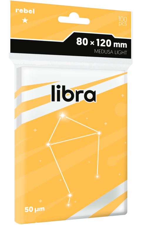 Koszulki na karty Rebel (80x120 mm) Libra Light, 100 sztuk