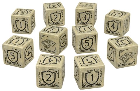 Komplet kości D6: Gra o Tron - Stark