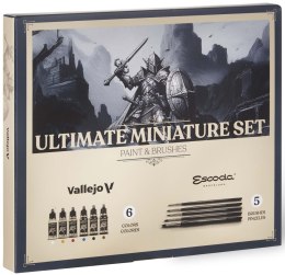 Vallejo: 72206 - Game Color - Ultimate Miniature Set - Paint & Brushes