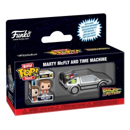 Funko POP Bitty: Rides - Marty McFly and Time Machine