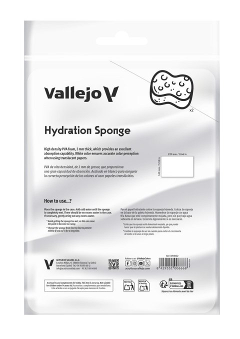 Vallejo: B90002 - Hydration Sponge (2 szt.)