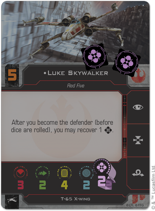 Karta pilota - władającego Mocą Luka Skywalkera